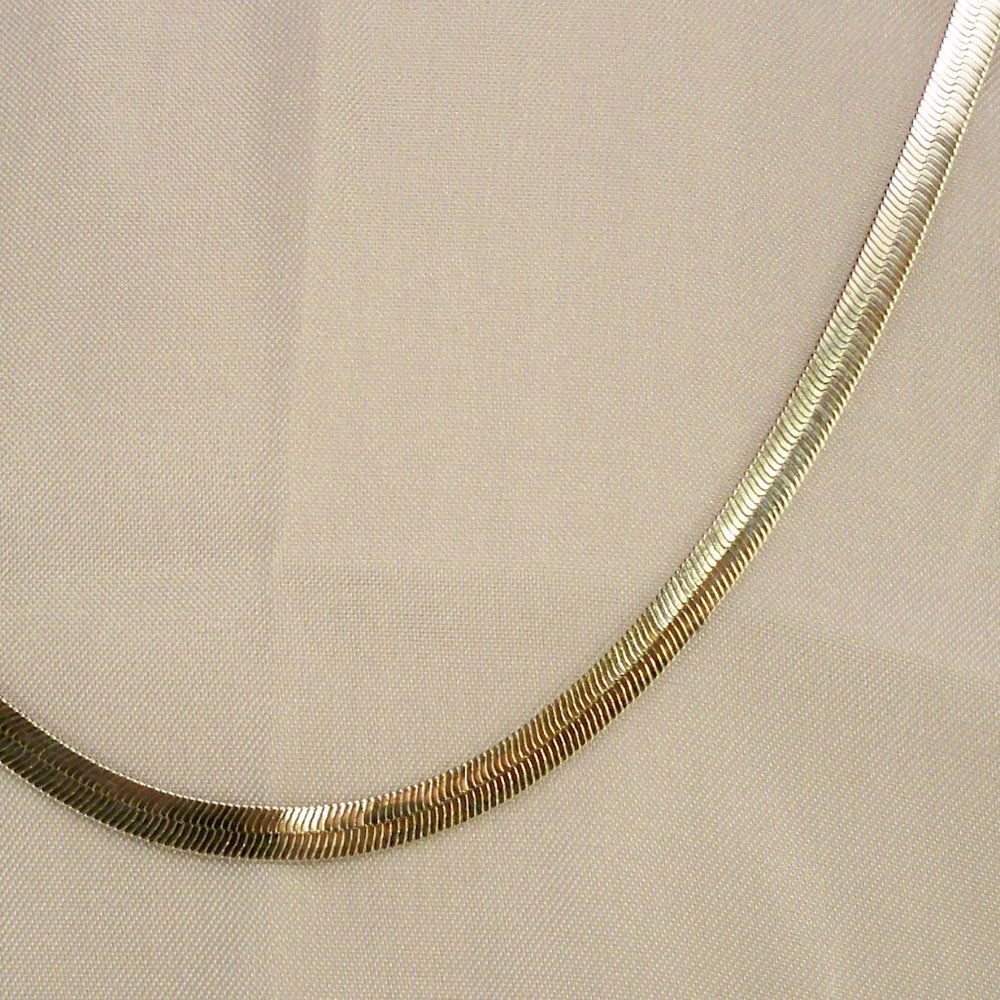 New HERRINGBONE Chain Silver Plated Designer Necklace